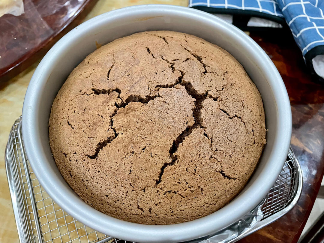 巧克力戚风蛋糕6寸(基础易成功版)