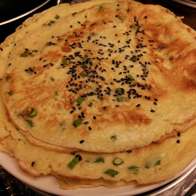 葱花鸡蛋饼