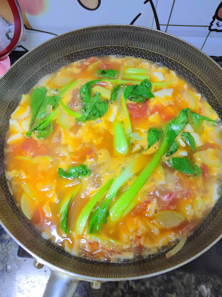 西葫芦鸡蛋汤面的做法 步骤8