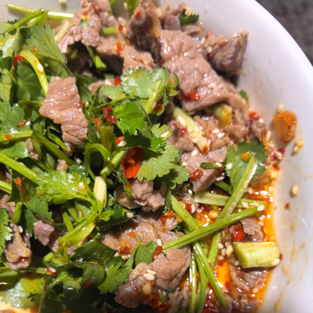 超级快手香菜拌牛肉
