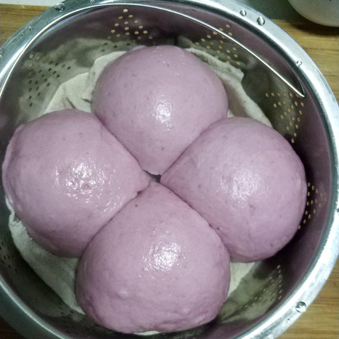 南瓜紫薯花样馒头