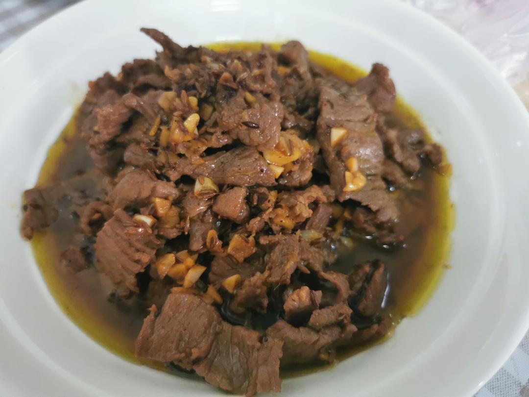 香辣孜然牛肉，我只吃自已做的，连炫三碗米饭