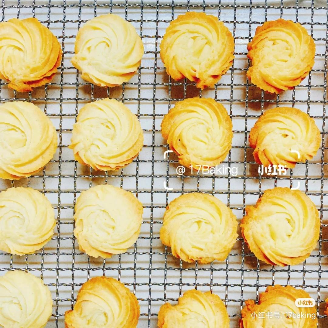 玫瑰花曲奇｜雅高勒滚桶发酵咸黄油