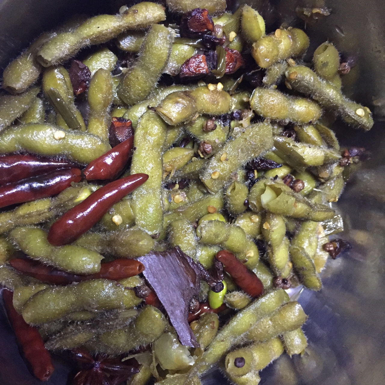 香辣煮毛豆.五香毛豆