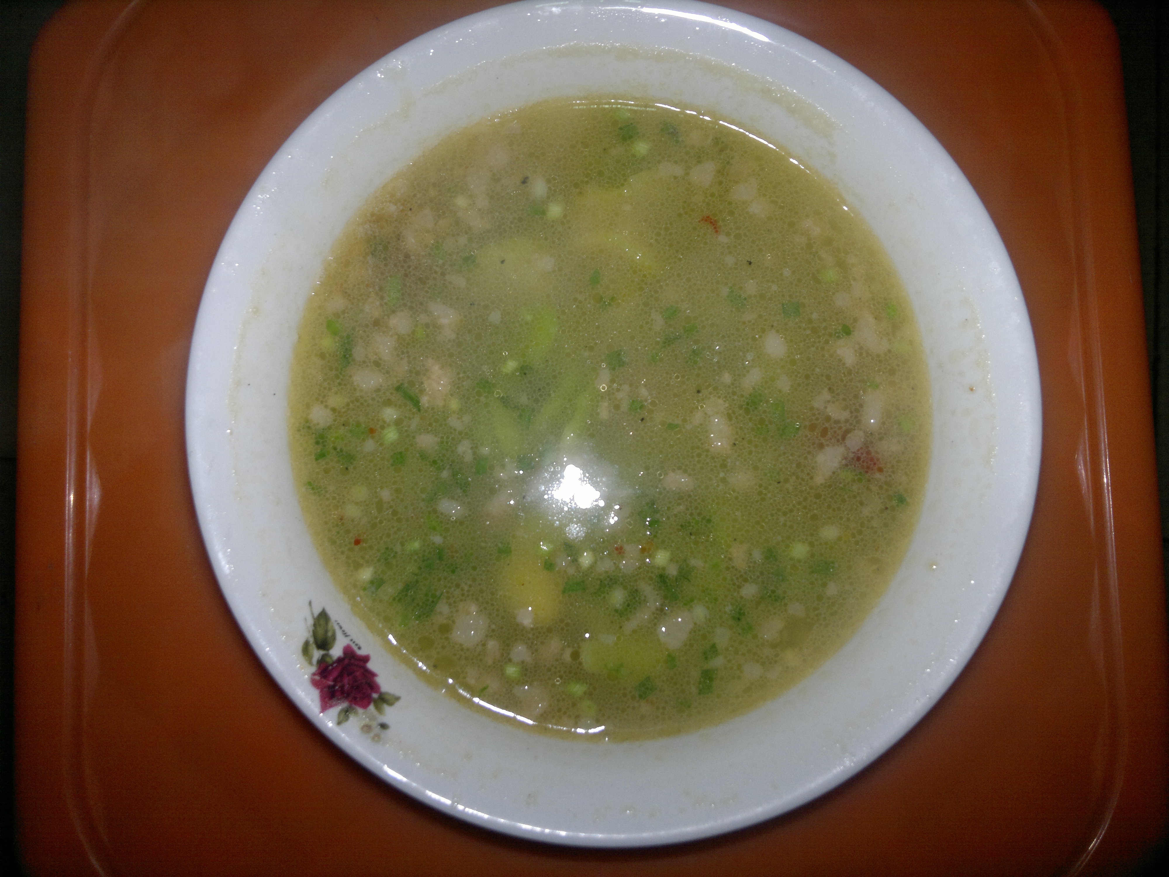 肉沫蚕豆汤的做法