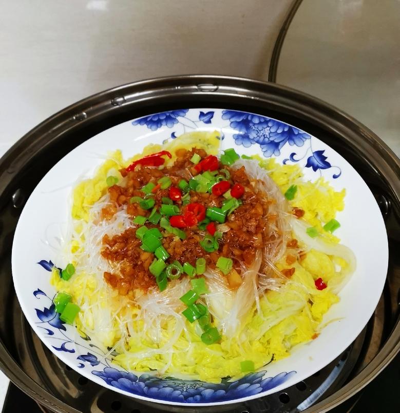 蒜蓉粉丝娃娃菜的做法