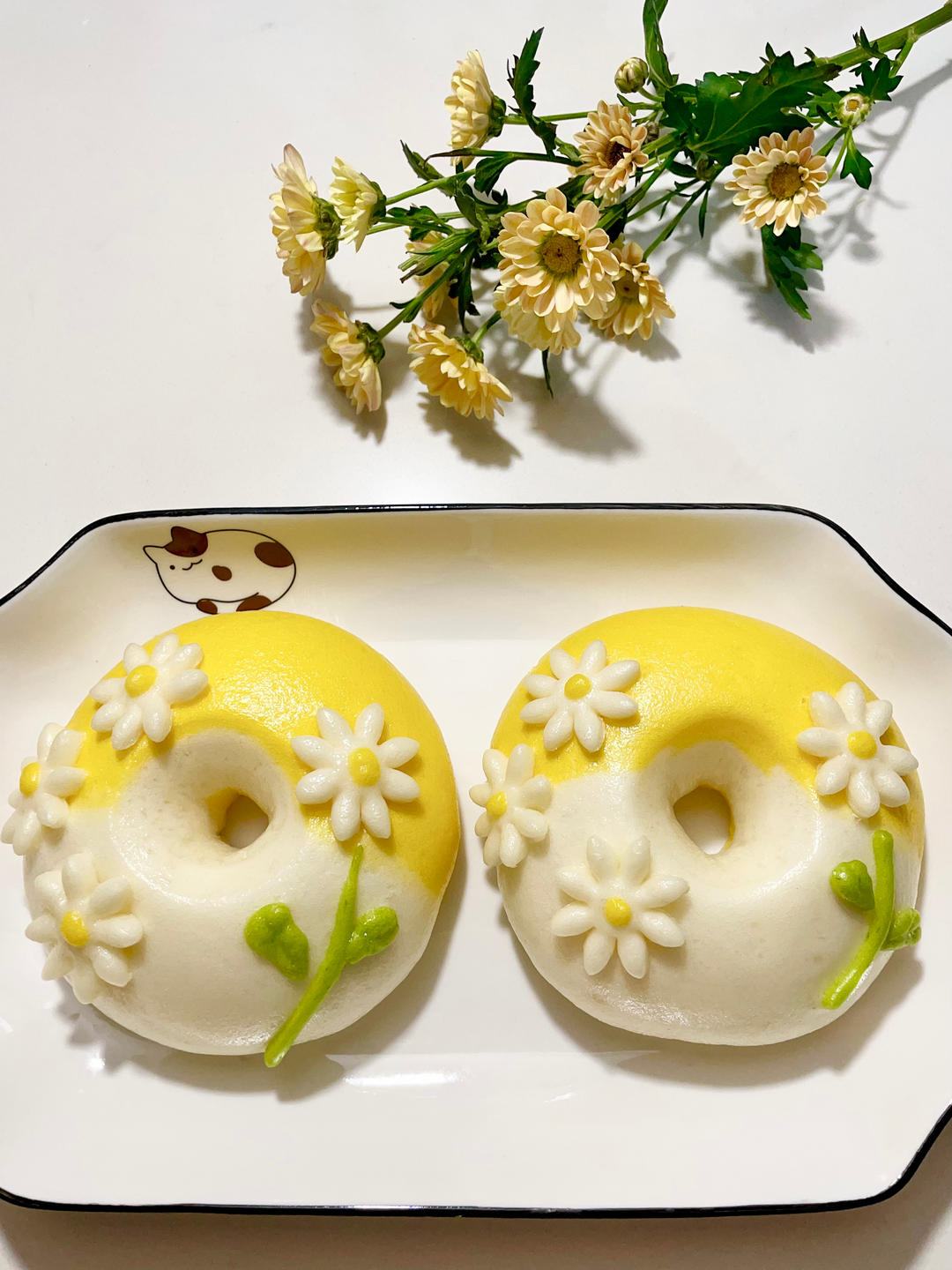 治愈系花朵馒头