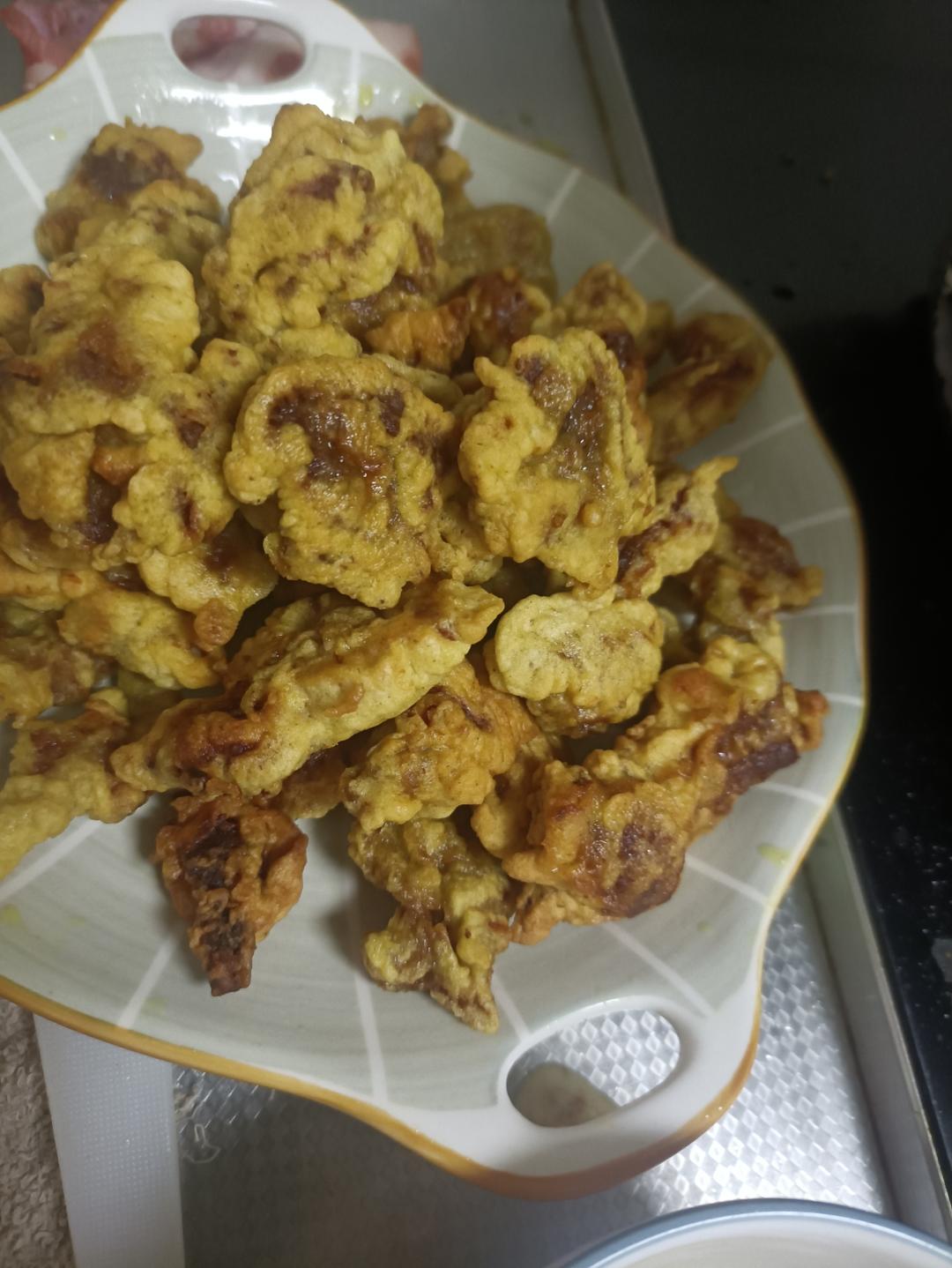 干炸蘑菇的做法，大人小孩都喜欢
