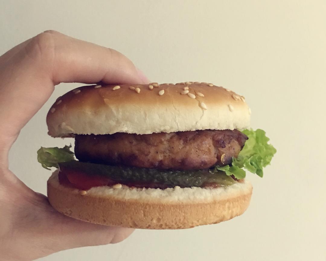 鸡肉饼汉堡🍔