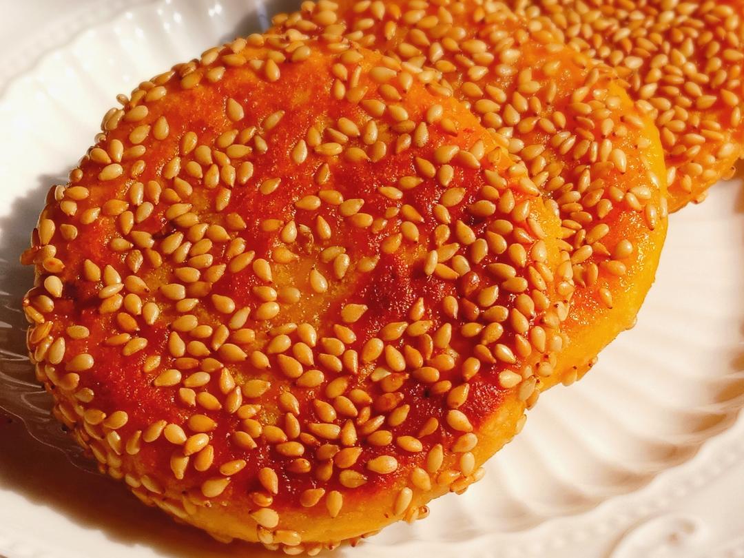 奶香红薯糯米饼的做法