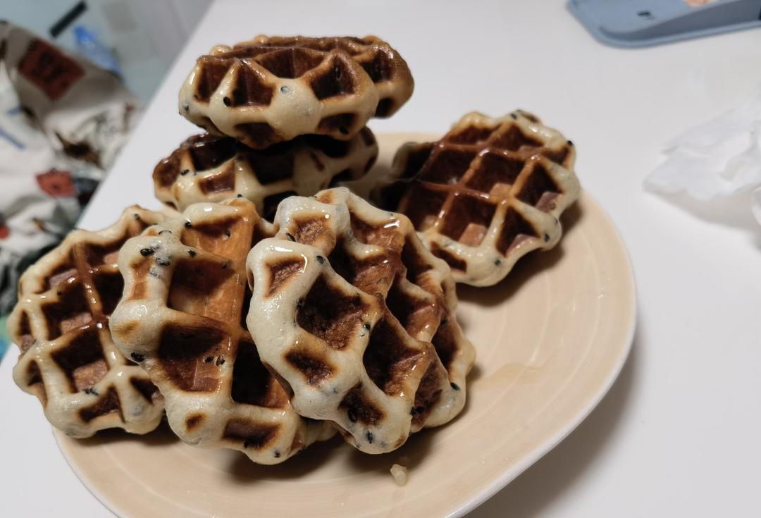 隔夜也不会硬的酵母版华夫饼