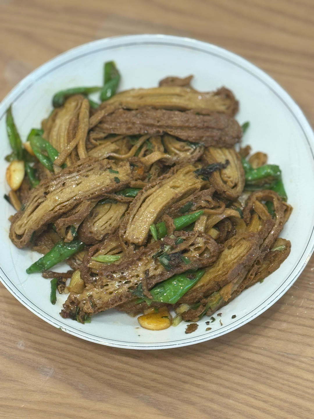 青椒虎皮香干