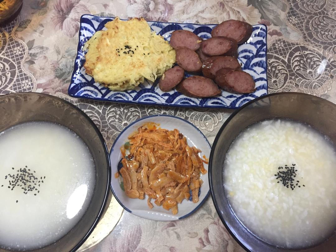 土豆丝鸡蛋饼