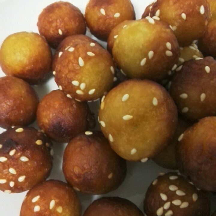 黄金球之一（南瓜芝麻球）