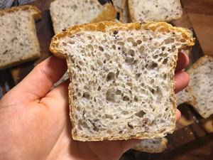 亚麻籽全麦面包（不揉面不整形）的做法 步骤13