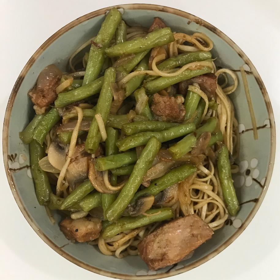家常豆角焖面