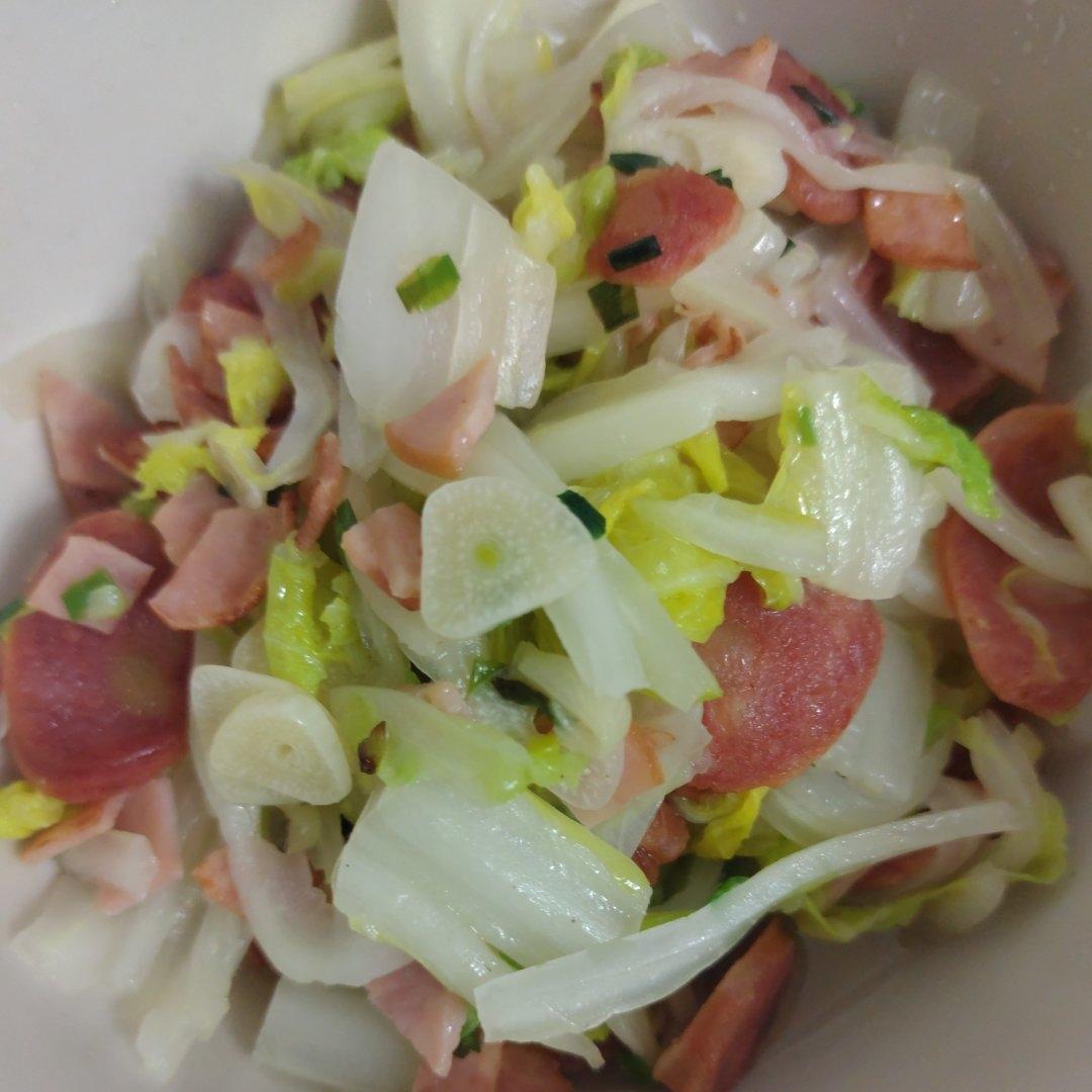 腊肠白菜