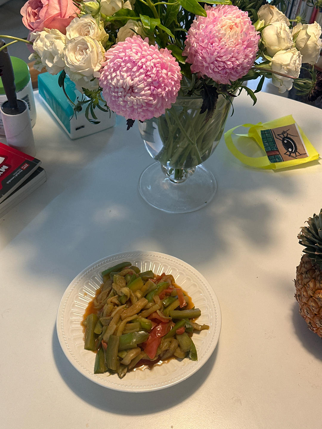 西红柿炒青茄子