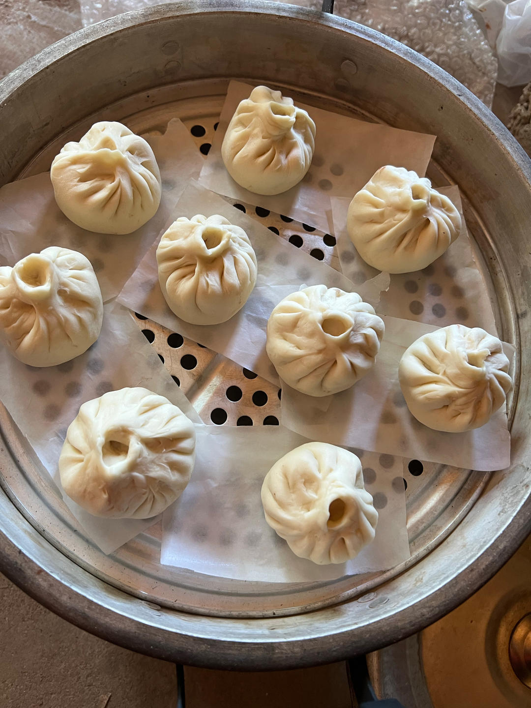 手工包子（肚脐包）