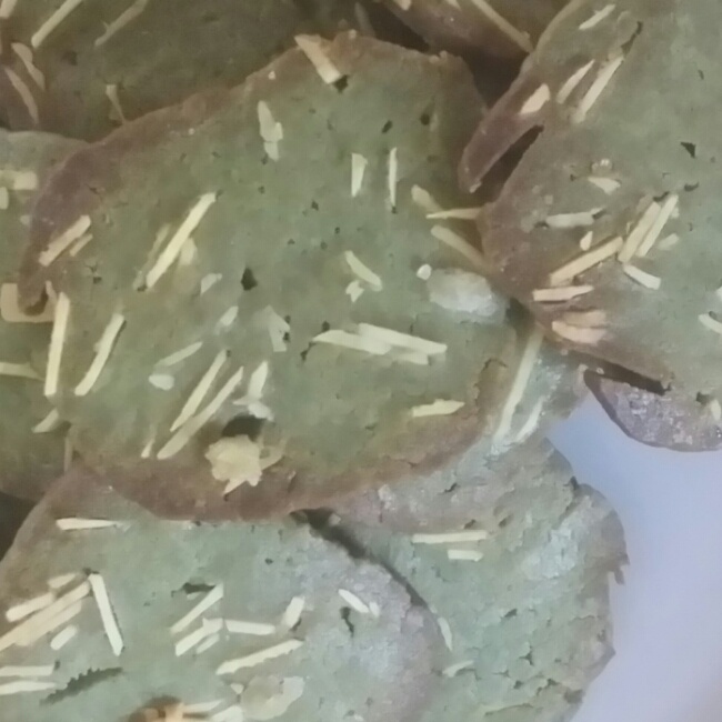 抹茶杏仁片饼干