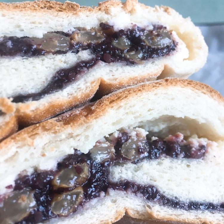 全麦紫糯米奶酪包