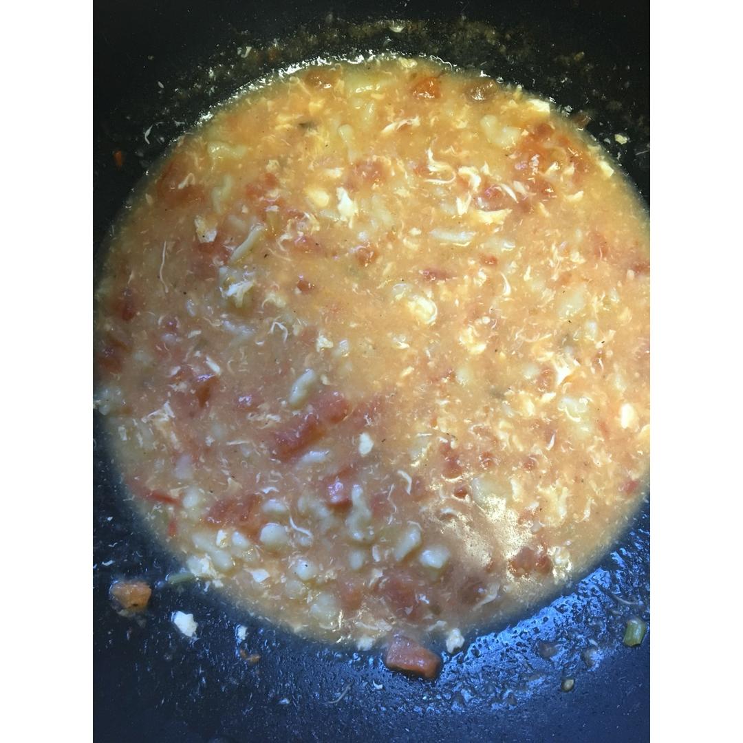 西红柿鸡蛋疙瘩汤