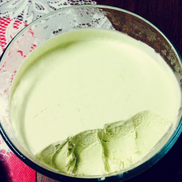 无需搅拌也无冰渣的抹茶冰淇淋