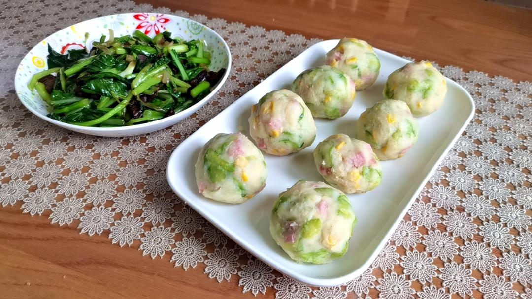 可可爱爱！！低脂饱腹｜土豆泥沙拉球