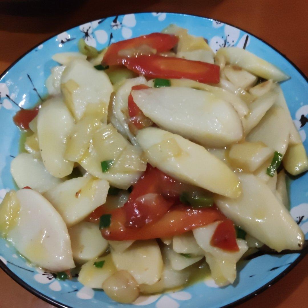 老丁的私房菜-清炒山药
