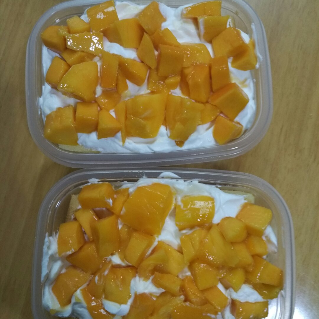 简单快手的便当饭盒水果盒子蛋糕