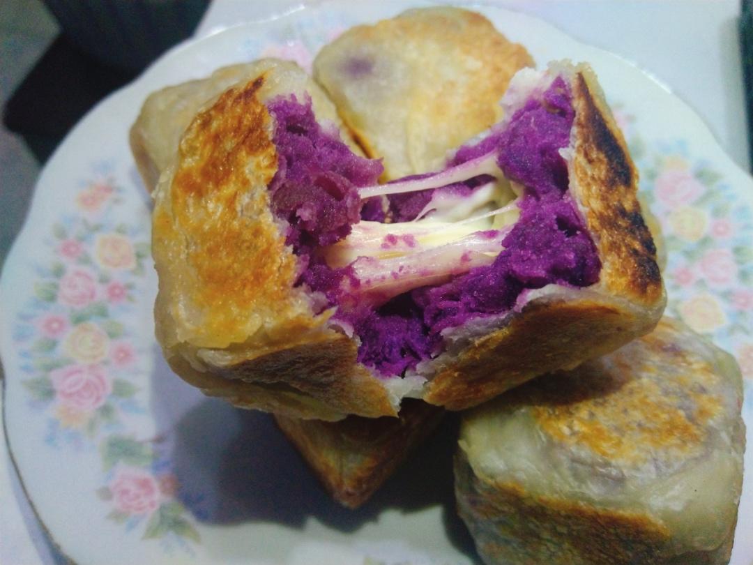 自制网红🔥紫薯芝士仙豆糕