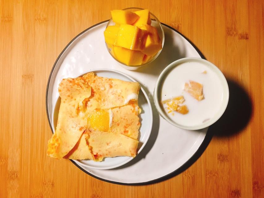 快手早餐--芝士煎蛋卷饼