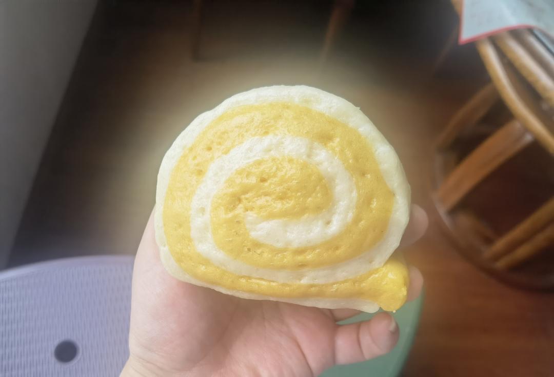 高颜值南瓜双色小馒头