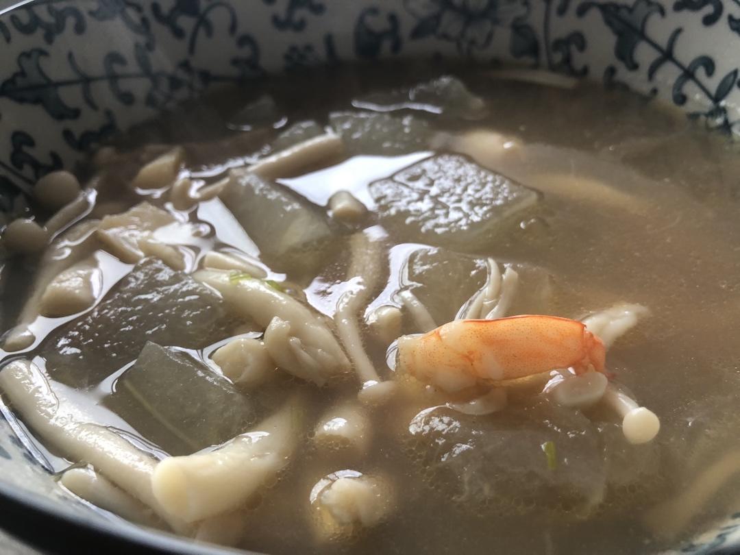 减肥餐，好喝不胖，鲜到眉毛掉的冬瓜蘑菇汤！