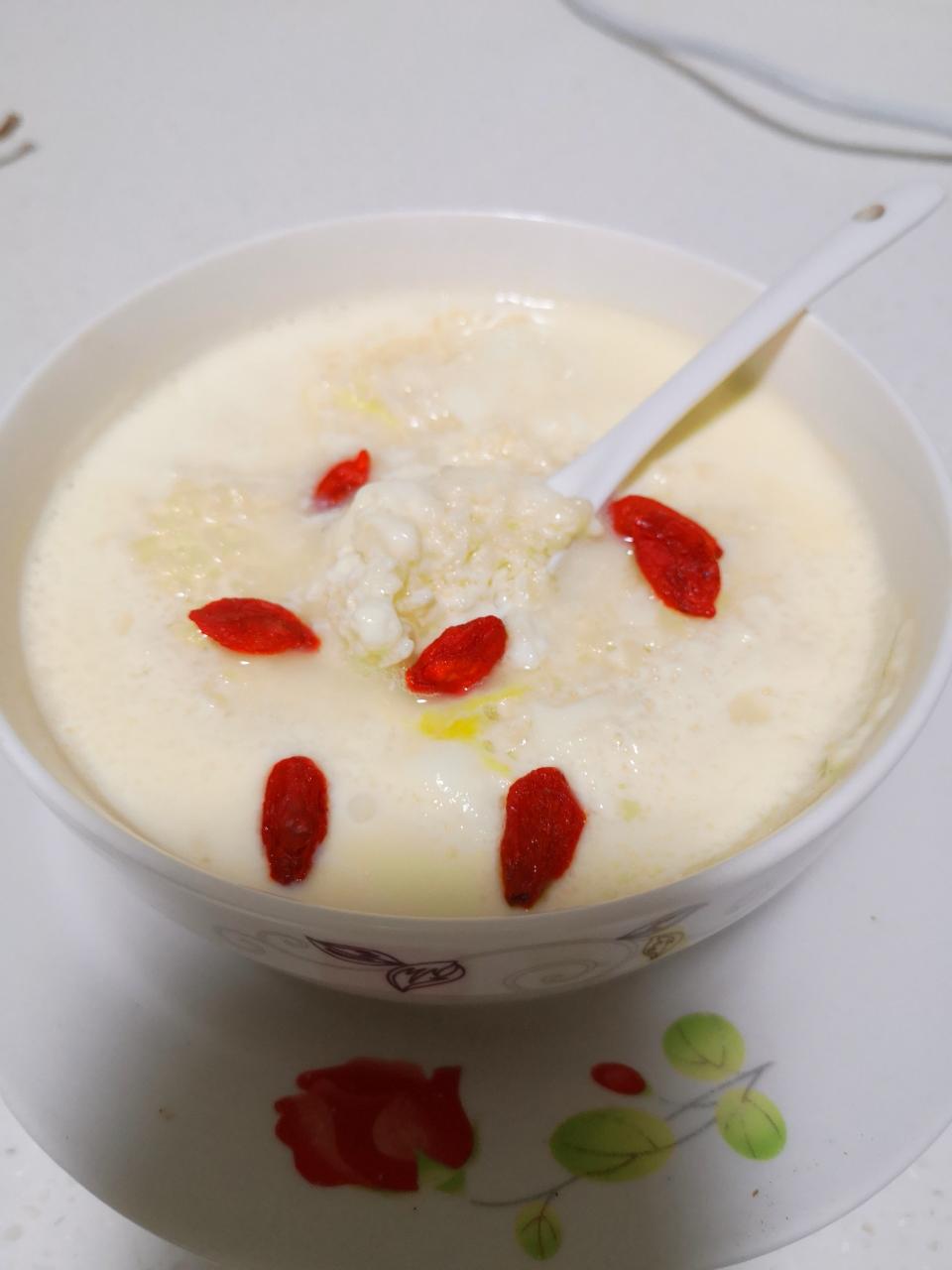 牛奶醪糟鸡蛋羹~微波炉3分钟搞定〈修改了〉的做法