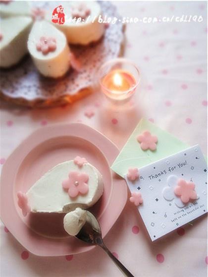 桃花奶酪蛋糕的做法