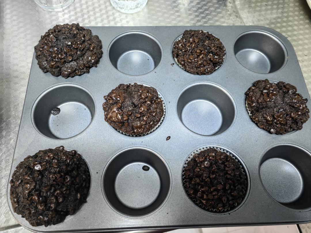 在家做巧克力蘑菇头麦芬蛋糕🍫