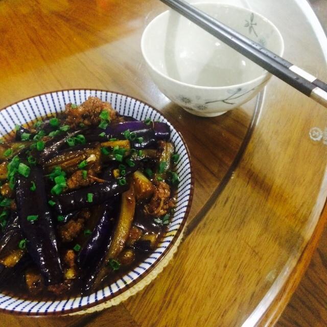 红烧肉沫茄子