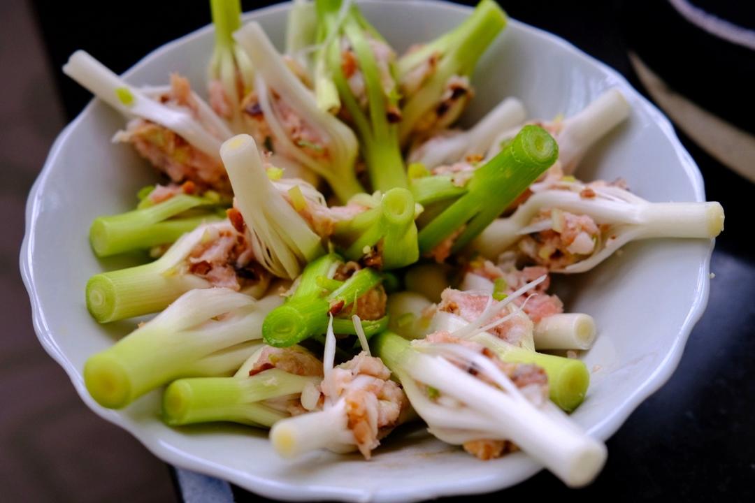 客家菜___大蒜酿(原创)