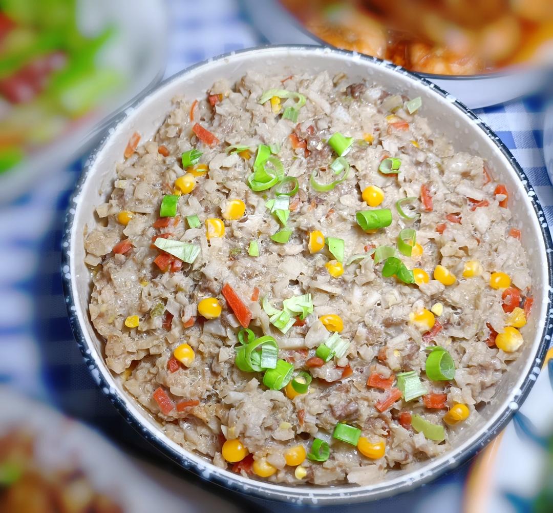 莲藕蒸肉饼
