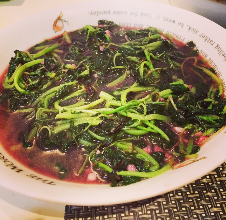 蒜茸炒红苋菜