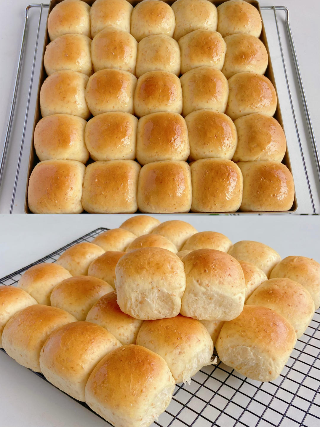 全麥煉乳早餐面包，超軟隔夜不變硬配方，全麥低脂健康美味，快手早餐可做迷你漢堡胚