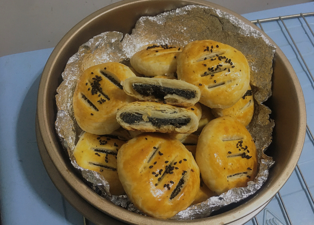 芝麻花生香酥饼（植物油版）