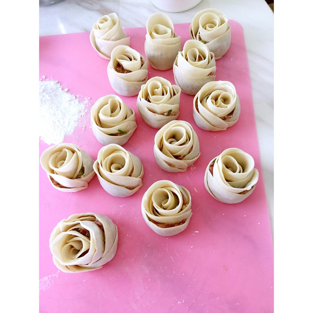 玫瑰花饺子