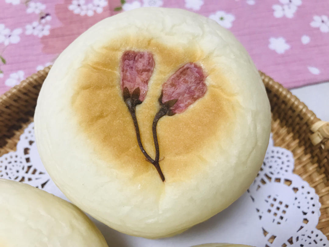 戳中少女心的日式樱花红豆包