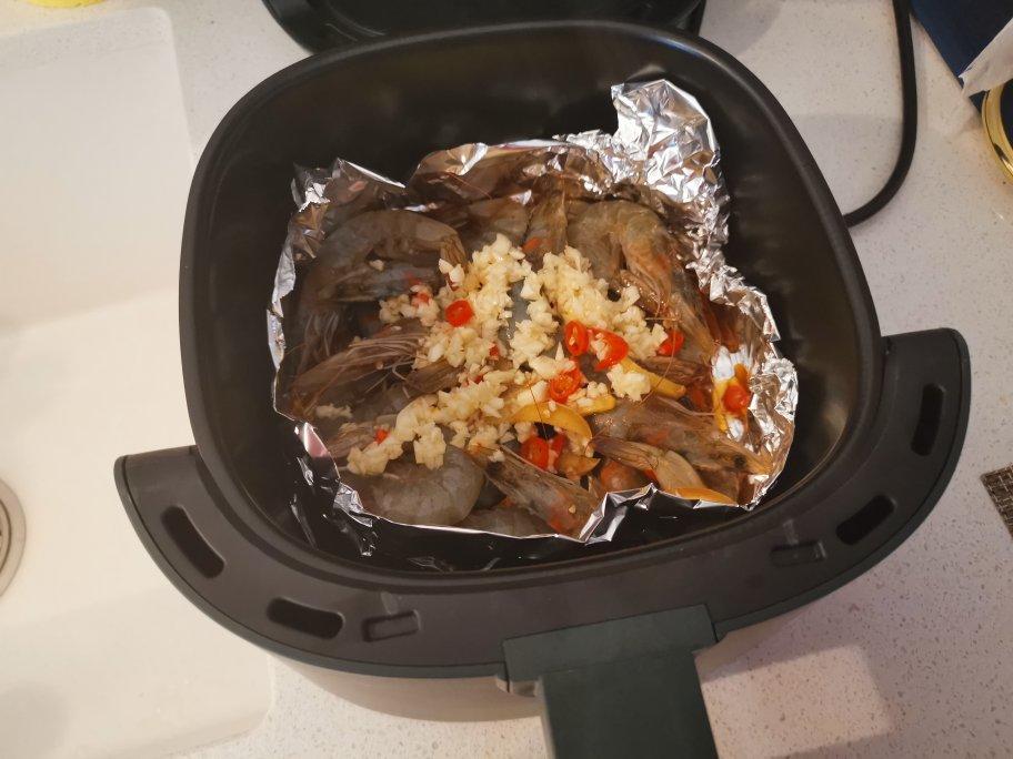 蒜蓉油焖大虾（空气炸锅版）