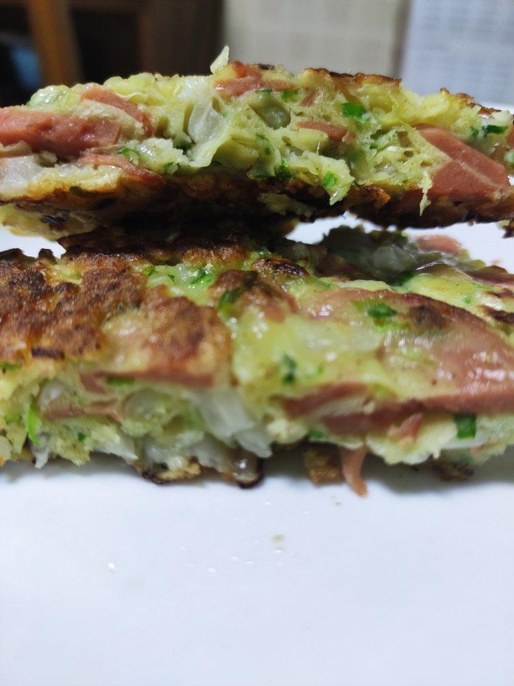 白菜鸡蛋早餐饼
