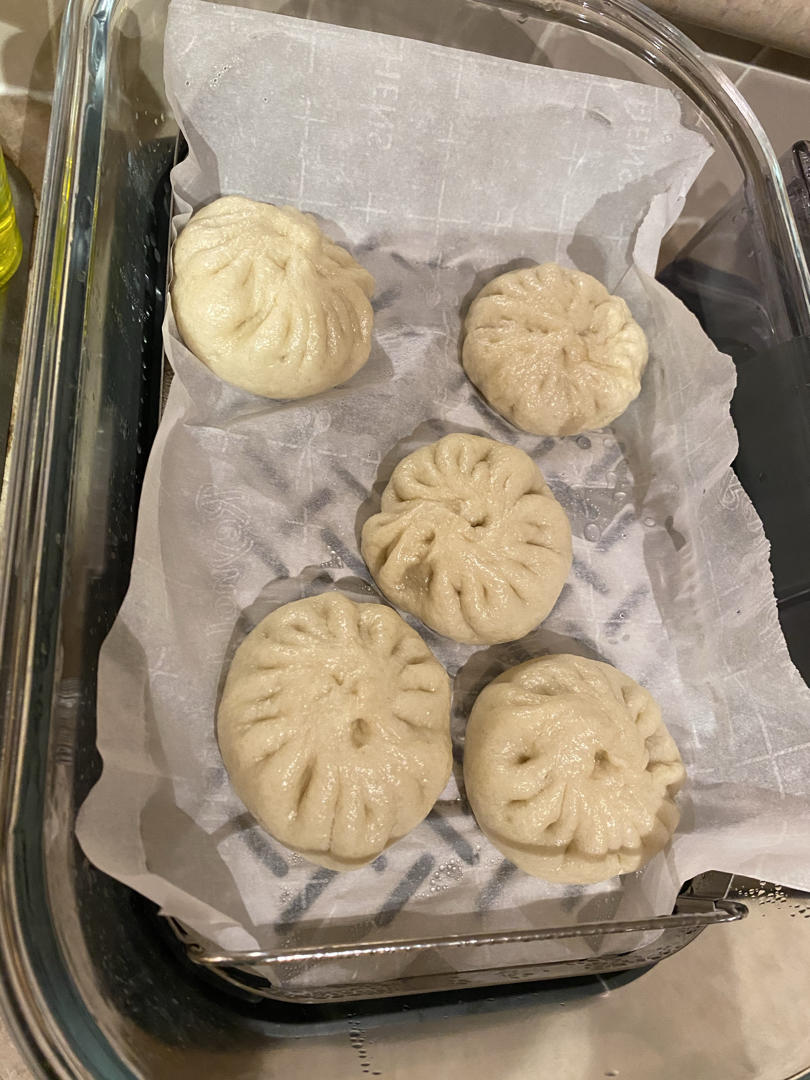 5块钱就让全家吃上热腾腾的香菇菜包