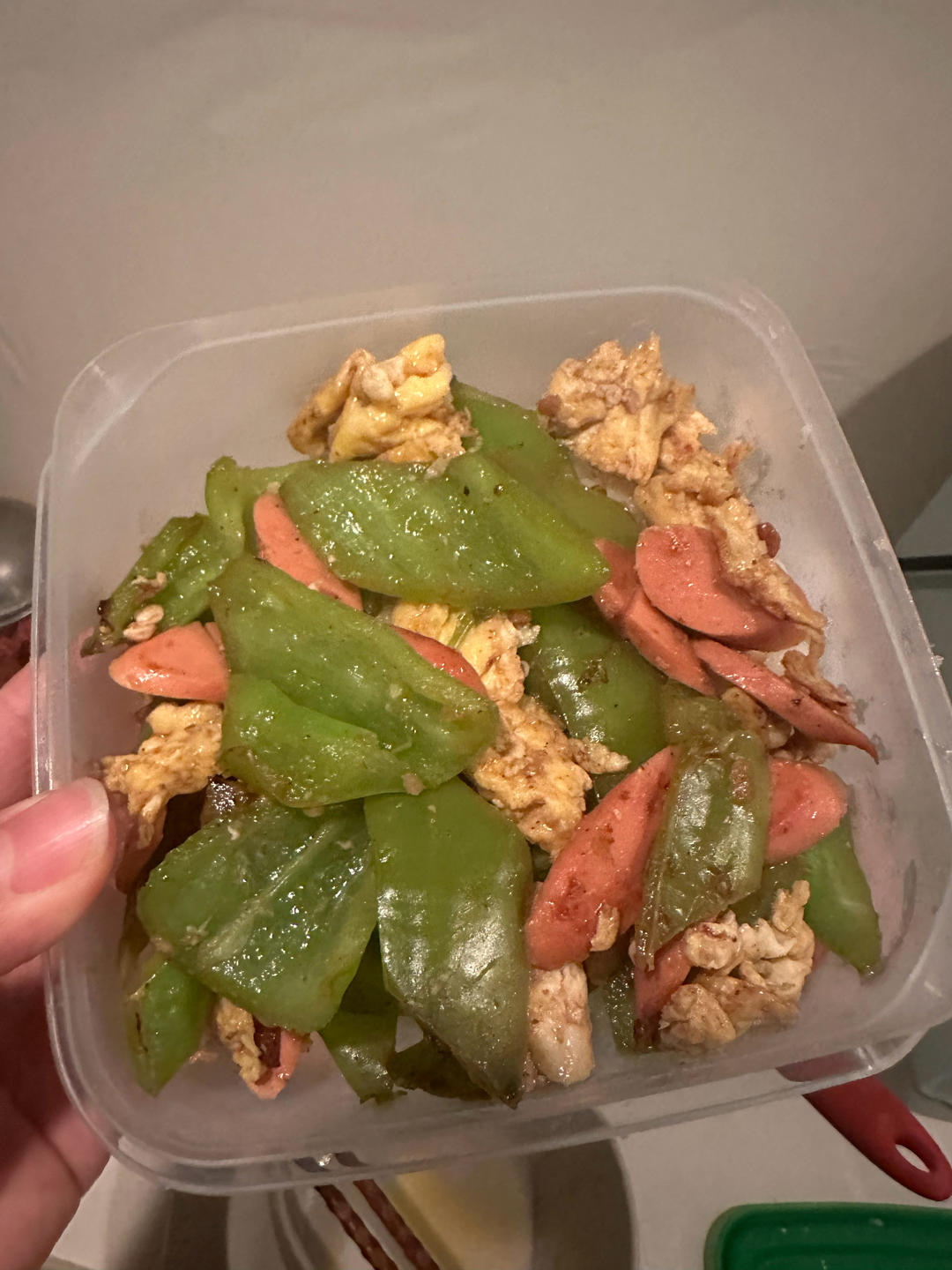 青椒火腿炒鸡蛋