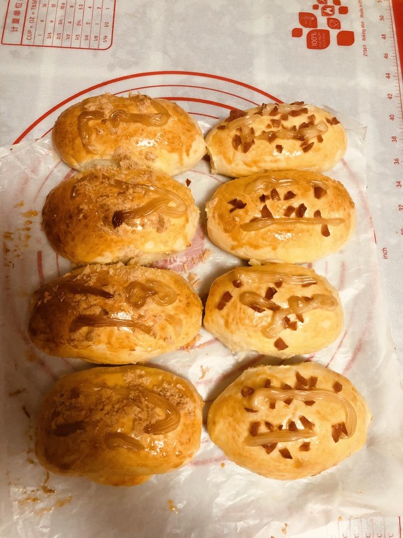 香葱火腿肉松面包